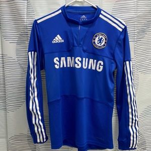 USED Adidas Chelsea FC 09/10 Home Jersey Formotion Mens SMALL - Long Sleeve